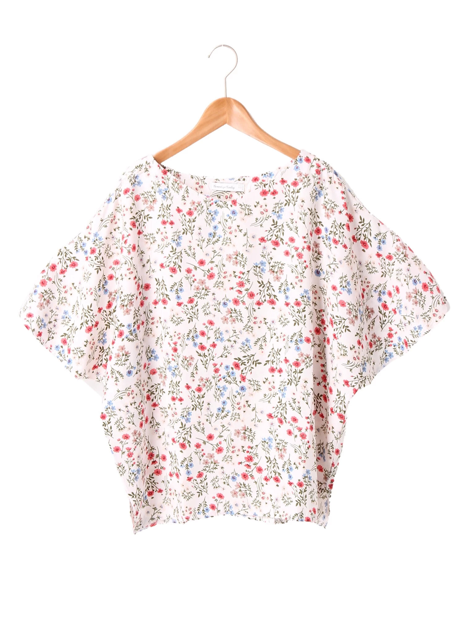 正規品、日本製 SEVENDAYS=SUNDAY　袖フレアープルオーバー Tシャツ/カットソー(半袖/袖なし)
