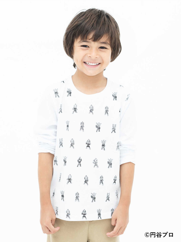 Kids ウルトラマンキャラ集合 長袖tシャツ ホワイト 杢グレー ブラック Sevendays Sunday セブンデイズ サンデイ のレディースカットソー 371c ファッション通販のstripe Club