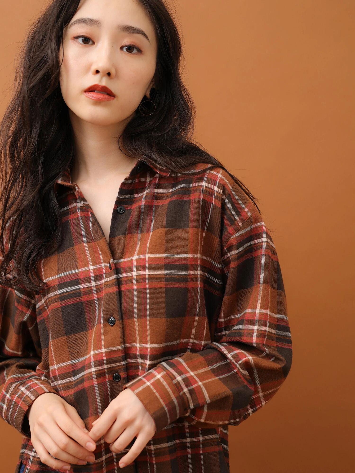 アウトレット 古着 ネルチェックシャツ グレー ブラウン ネイビー ブラックウォッチグリーン Green Parks グリーンパークス のレディースシャツ ブラウス 6a93l0a1000 ファッション通販のstripe Club