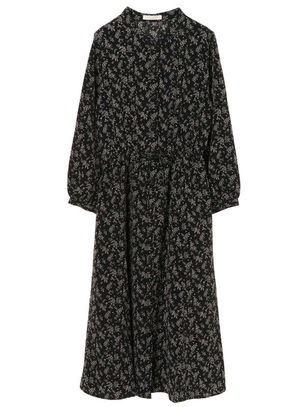 アウトレット 古着 E 単色花柄ワンピース ブラック ブラウン Green Parks グリーンパークス のレディースワンピース 6a94l0h0100 ファッション通販のstripe Club