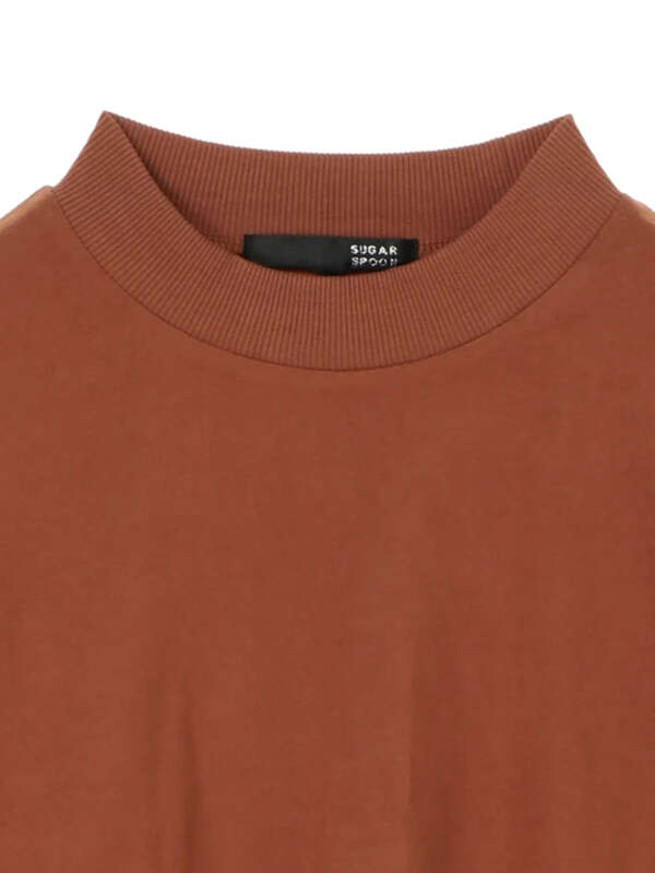 アウトレット Sugar Spoon ハイネックロンt オフホワイト ブラック ベージュ オレンジ ブラウン パープル Green Parks グリーンパークス のカットソー 6p97l1c00 ファッション通販のstripe Club