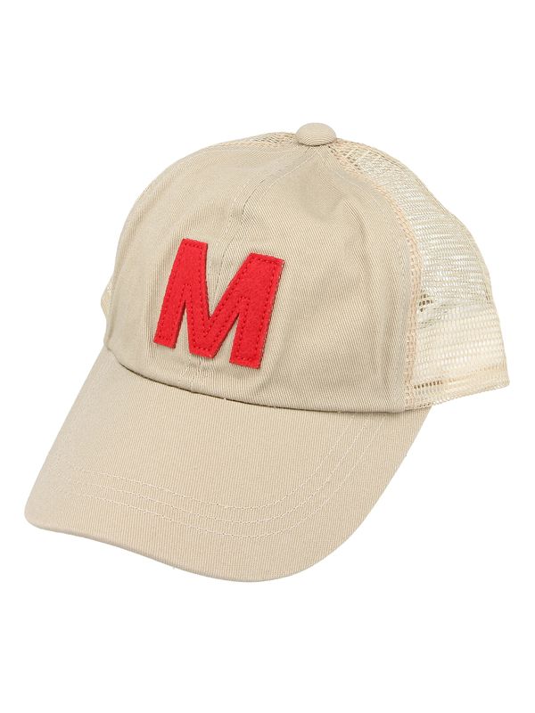 アルファベットメッシュキャップ ベージュ ネイビー Green Parks グリーンパークス のキッズハット 帽子 6p01k3j00 ファッション通販のstripe Club