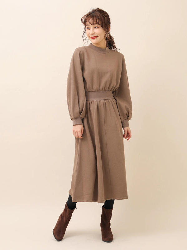 アウトレット Sugar Spoonウラキモウブラウジングワンピ ブラック ベージュ モカ パープル Green Parks グリーンパークス のワンピース 6p97l1h0700 ファッション通販のstripe Club