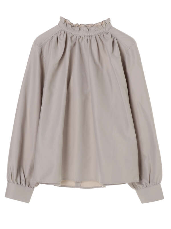 K スタンドフリルブラウス ブラック ベージュ ミント Green Parks グリーンパークス のシャツ ブラウス 6p01l0a00 ファッション通販のstripe Club