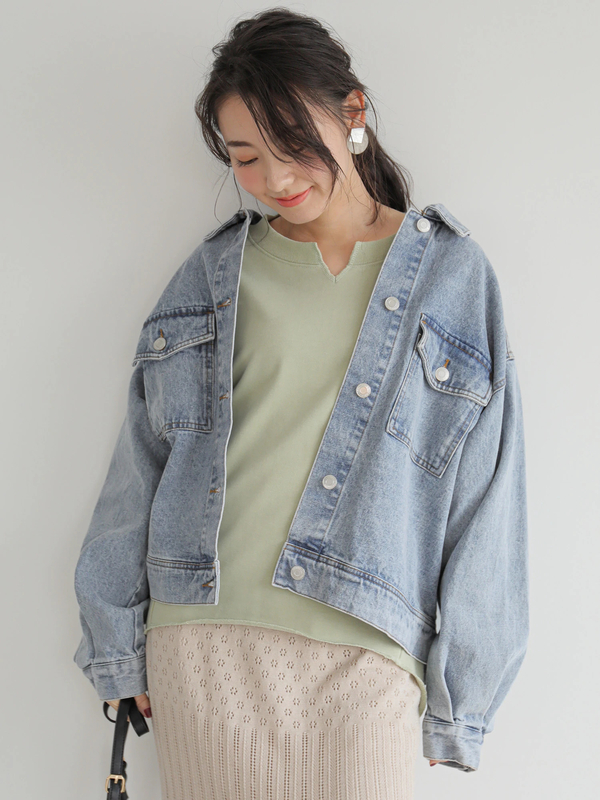 Elencare Due デニムgジャン インディゴ ライトインディゴ Green Parks グリーンパークス のジャケット 6p02l0y00 ファッション通販のstripe Club