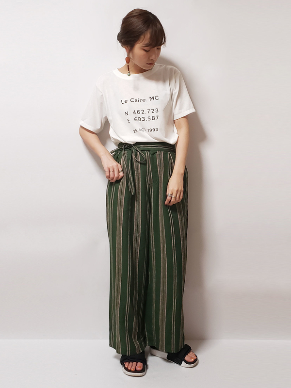アウトレット 麻混ストライプサイドリボンストレートパンツ ベージュ グリーン ネイビー Green Parks グリーンパークス の レディースパンツ 6a06l0f0300 ファッション通販のstripe Club アウトレット 麻混ストライプサイドリボンストレートパンツ ベージュ グリーン ネイビー Green Parks グリーンパークス の レディースパンツ 6a06l0f0300 ファッション通販のstripe Club