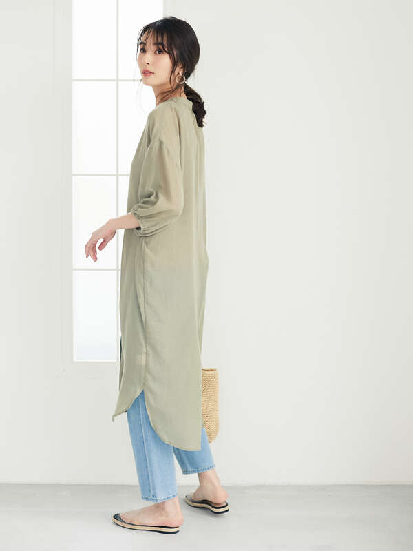 Ray Cassin バンドカラーシアーワンピース ブラック オレンジ モカ ライトカーキ Green Parks グリーンパークス のワンピース 6p06l0h0700 ファッション通販のstripe Club Ray Cassin バンドカラーシアーワンピース ブラック オレンジ モカ ライトカーキ Green Parks グリーンパークス のワンピース 6p06l0h0700 ファッション通販のstripe Club