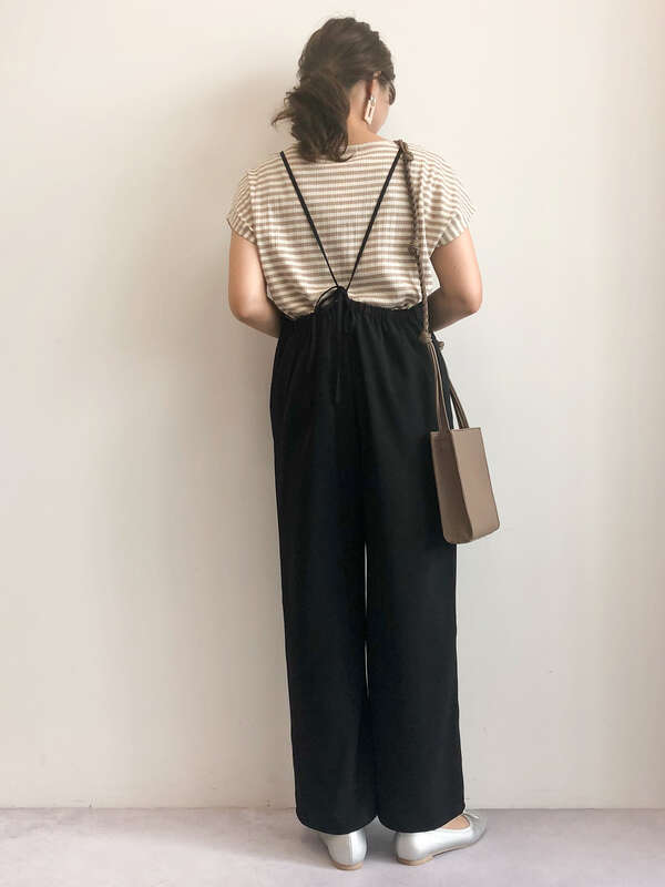 Vネックサロペット ブラック ピンク ベージュ Green Parks グリーンパークス のレディースワンピース 6a03l0h0500 ファッション通販のstripe Club