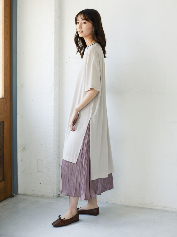 透けカットワンピース ブラック ライトベージュ グリーン Green Parks グリーンパークス のレディースワンピース 6a03l1h0930 ファッション通販のstripe Club