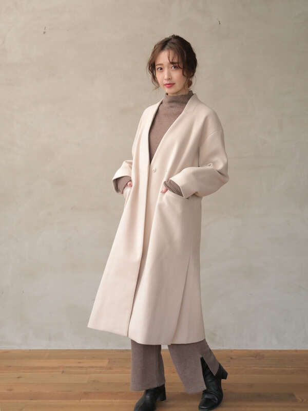 Elencare Due Vネックロングコート アイボリー グレー モカ Green Parks グリーンパークス のコート 6p07l0z0500 ファッション通販のstripe Club Elencare Due Vネックロングコート アイボリー グレー モカ Green Parks グリーンパークス のコート 6p07l0z0500 ファッション通販のstripe Club