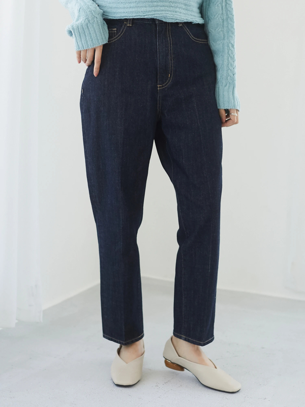 センタープレスデニムパンツ オフホワイト ワンウォッシュ Green Parks グリーンパークス のレディースパンツ 6a11l0f0540 ファッション通販のstripe Club