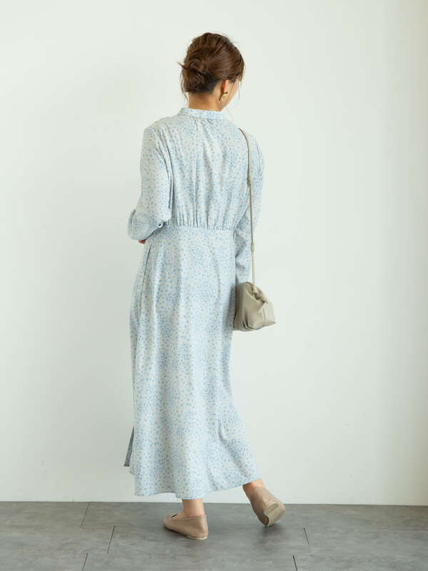 単色フラワーバンドカラーワンピース ライトグレー ブラック ラベンダー Green Parks グリーンパークス のレディースワンピース 6a11l0h0900 ファッション通販のstripe Club