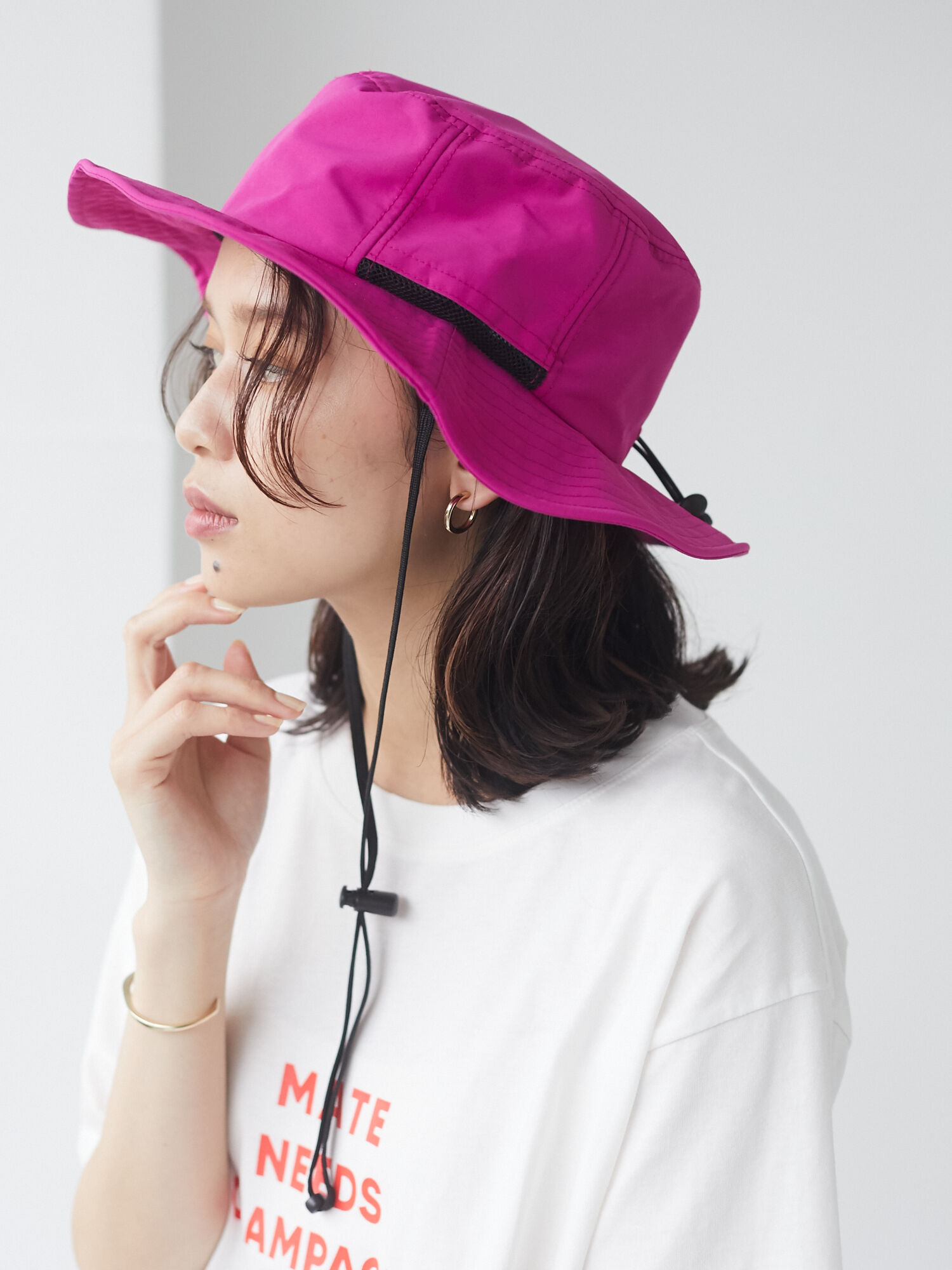 レディースハット 帽子 ピンク 桃色系 ファッション通販のstripe Club