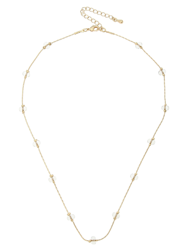 ビーズショートネックレス シルバー ゴールド Green Parks グリーンパークス のレディースネックレス 6a11ldj0100 ファッション通販のstripe Club