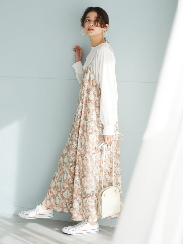 アウトレット Ray Cassin Set2点 ロンt スイサイワンピ グレー ピンク グリーン Green Parks グリーンパークス のレディースワンピース 6p11l0h0800 ファッション通販のstripe Club