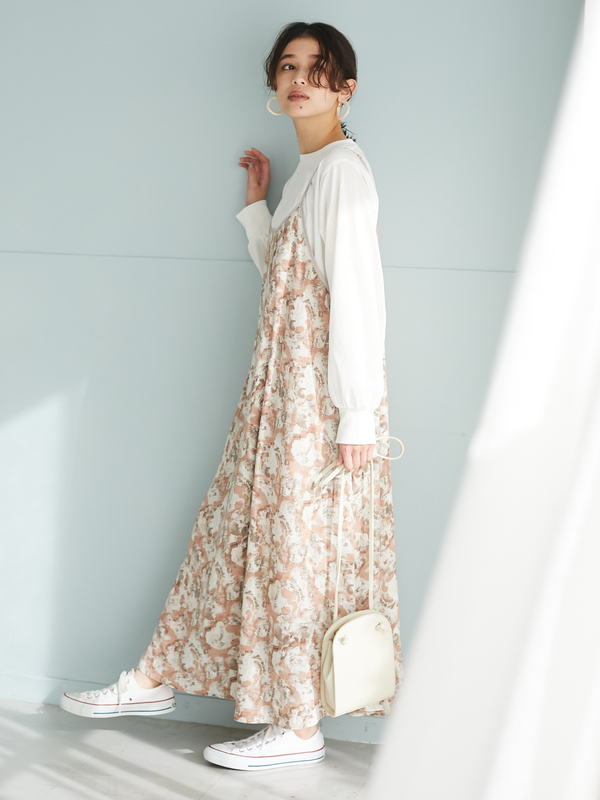 アウトレット Ray Cassin Set2点 ロンt スイサイワンピ グレー ピンク グリーン Green Parks グリーンパークス のレディースワンピース 6p11l0h0800 ファッション通販のstripe Club