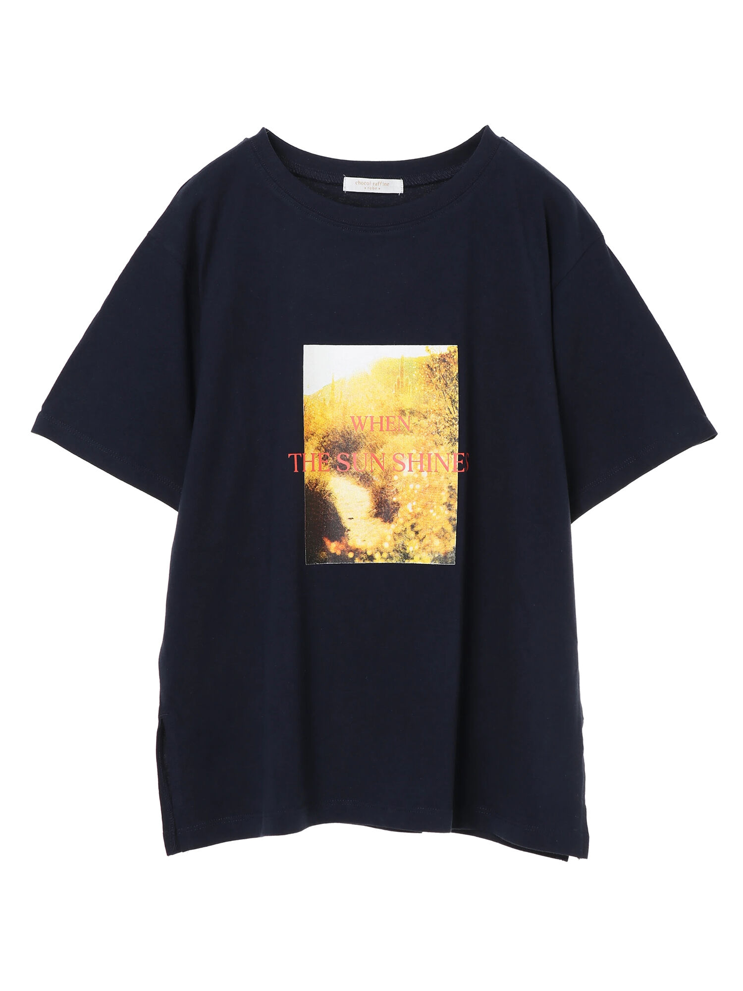 アウトレット Summerフォトpttシャツ ブラック ブラウン ネイビー クリーム Green Parks グリーンパークス のレディースカットソー 6a13l1c0730 ファッション通販のstripe Club