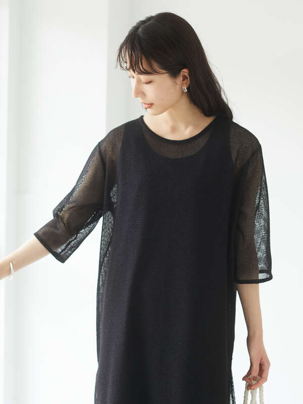 Set2点 メッシュワンピ インナーワンピ ブラック ベージュ ネイビー Green Parks グリーンパークス のワンピース 6p12l1h0700 ファッション通販のstripe Club Set2点 メッシュワンピ インナーワンピ ブラック ベージュ ネイビー Green Parks グリーンパークス のワンピース 6p12l1h0700 ファッション通販のstripe Club