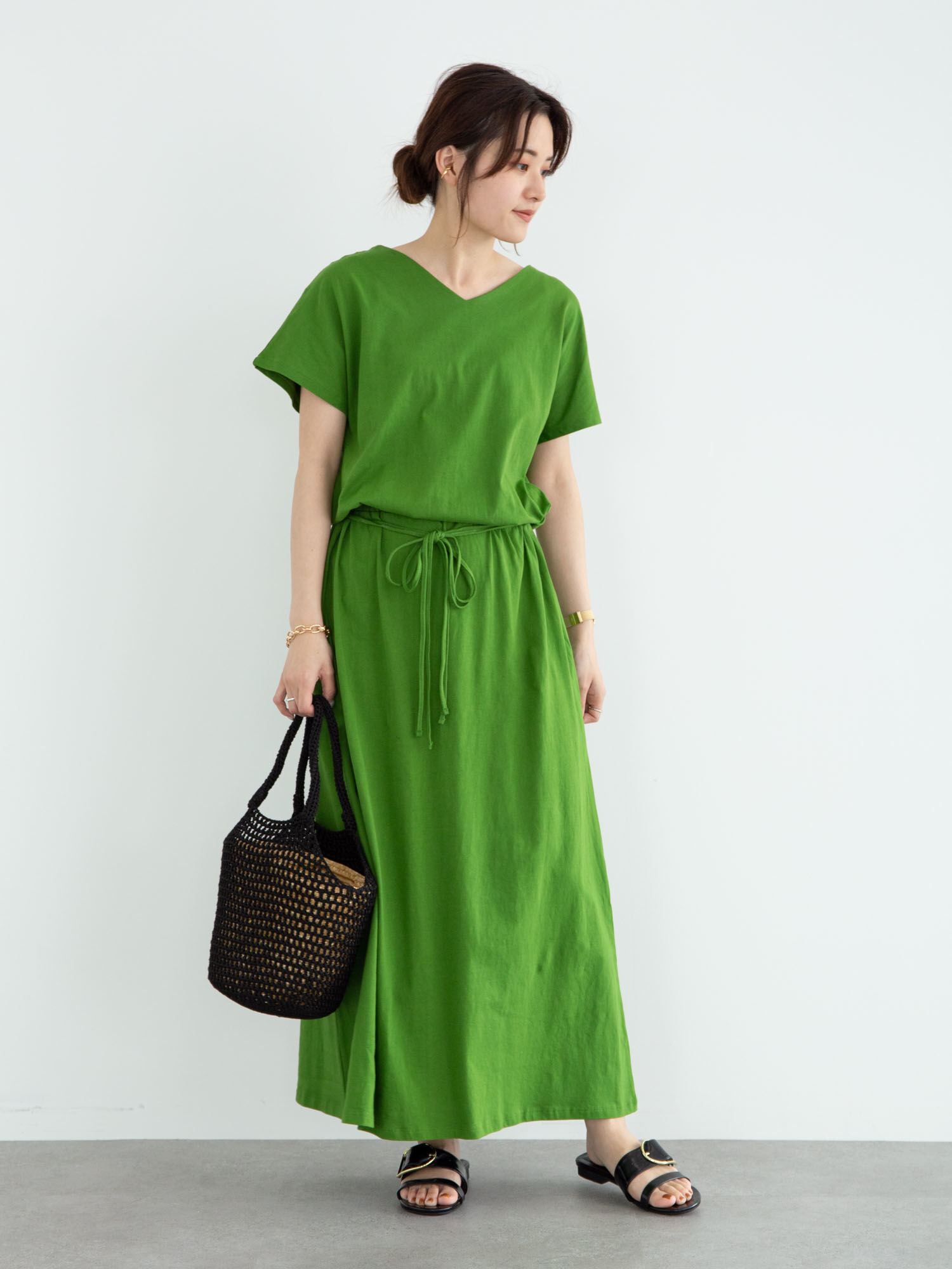 レディースワンピース グリーン 緑系 ファッション通販のstripe Club