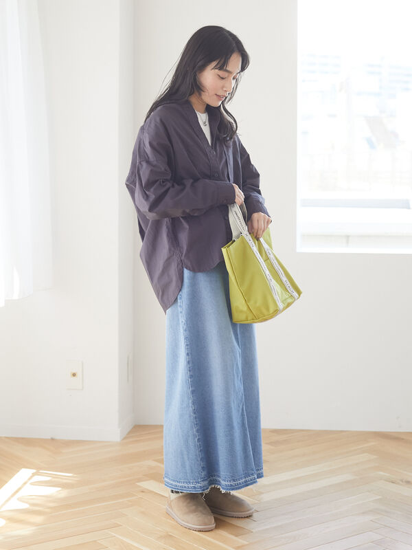 アウトレット タイトロングデニムスカート ブラック インディゴ Green Parks グリーンパークス のレディーススカート 6a13l0l0140 ファッション通販のstripe Club