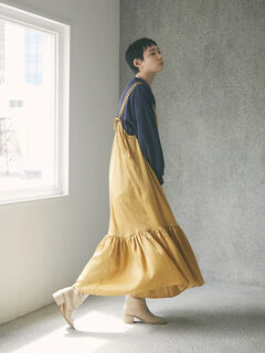 アウトレット Armonia ティアードキャミワンピース レッド マスタード カーキ Green Parks グリーンパークス のレディース ワンピース 6n13l0h0100 ファッション通販のstripe Club