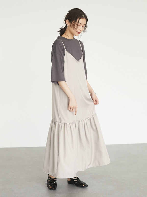Elencare Due Set2点 Tシャツ ワンピ ブラック ライトベージュ ベージュ Green Parks グリーンパークス のレディース ワンピース 6p13l0h0600 ファッション通販のstripe Club Elencare Due Set2点 Tシャツ ワンピ ブラック ライトベージュ ベージュ Green Parks グリーンパークス のレディース ワンピース 6p13l0h0600 ファッション通販のstripe Club