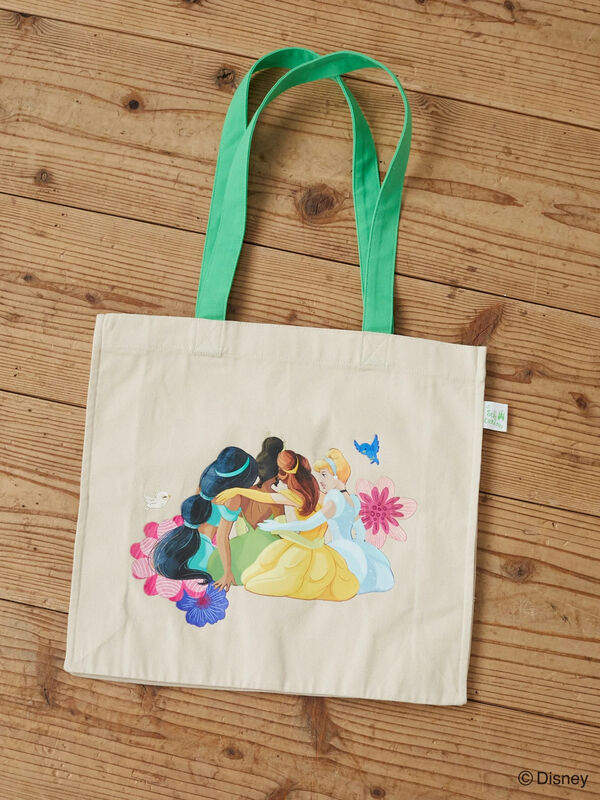 Disney Princess トートbag アイボリー ベージュ ブルー Green Parks グリーンパークス のレディースバッグ ポーチ 6w21l0j0100 ファッション通販のstripe Club