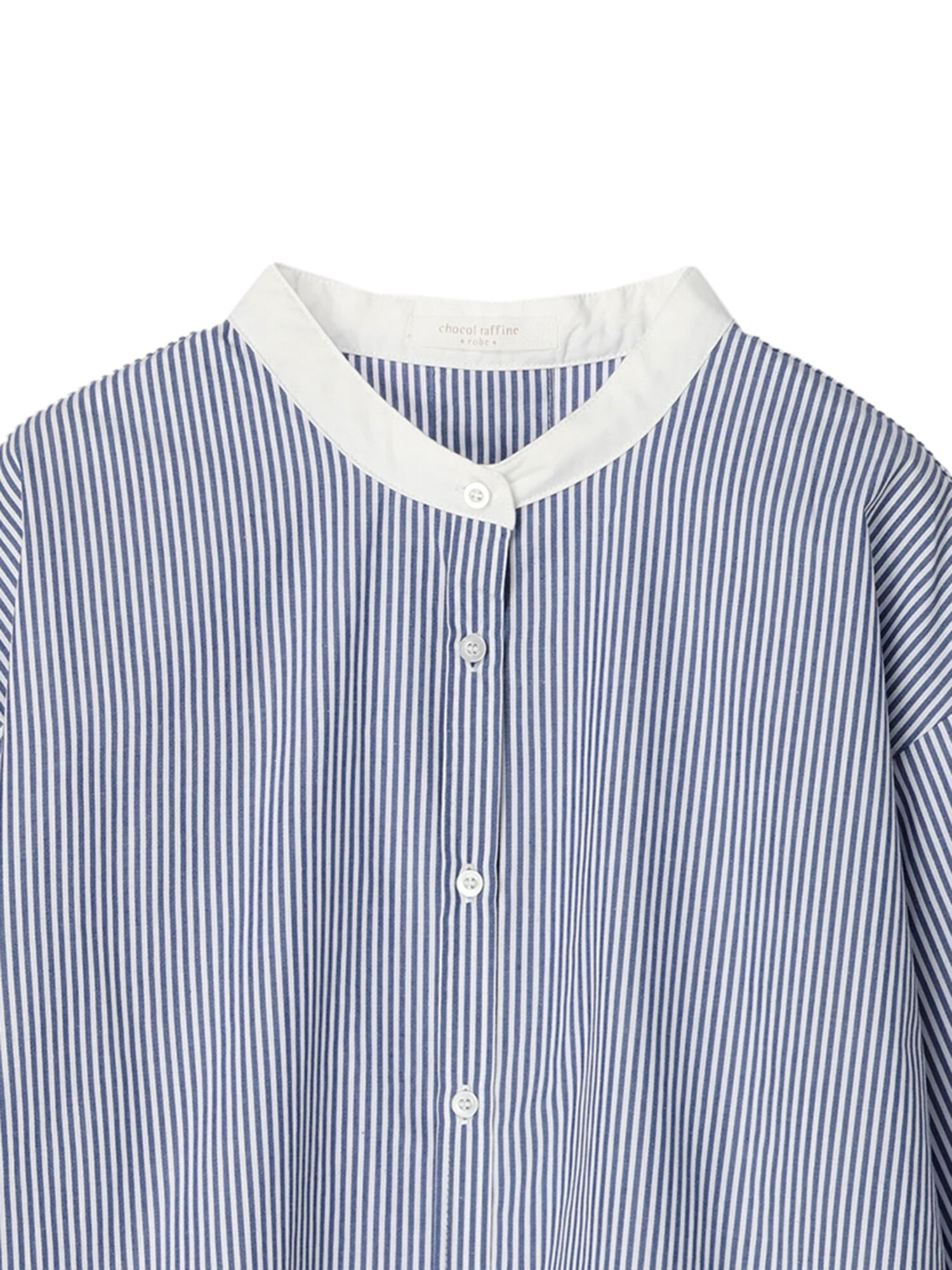 ストライプクレリックシャツ ストライプ ストライプブルー Green Parks グリーンパークス のレディースシャツ ブラウス 6a21l0a00 ファッション通販のstripe Club