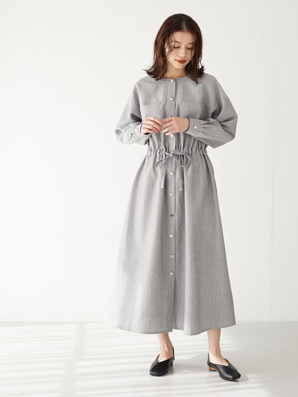 Elencare Due イロイロボタンワンピース グレー ベージュ オレンジ イエロー Green Parks グリーンパークス のレディース ワンピース 6p21l0h0500 ファッション通販のstripe Club Elencare Due イロイロボタンワンピース グレー ベージュ オレンジ イエロー Green Parks グリーンパークス のレディース ワンピース 6p21l0h0500 ファッション通販のstripe Club