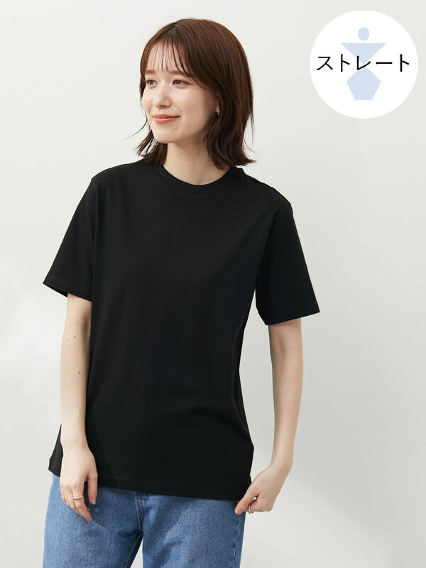 アウトレット】【骨格タイプ ストレート】Tシャツ（ホワイト/ブラック