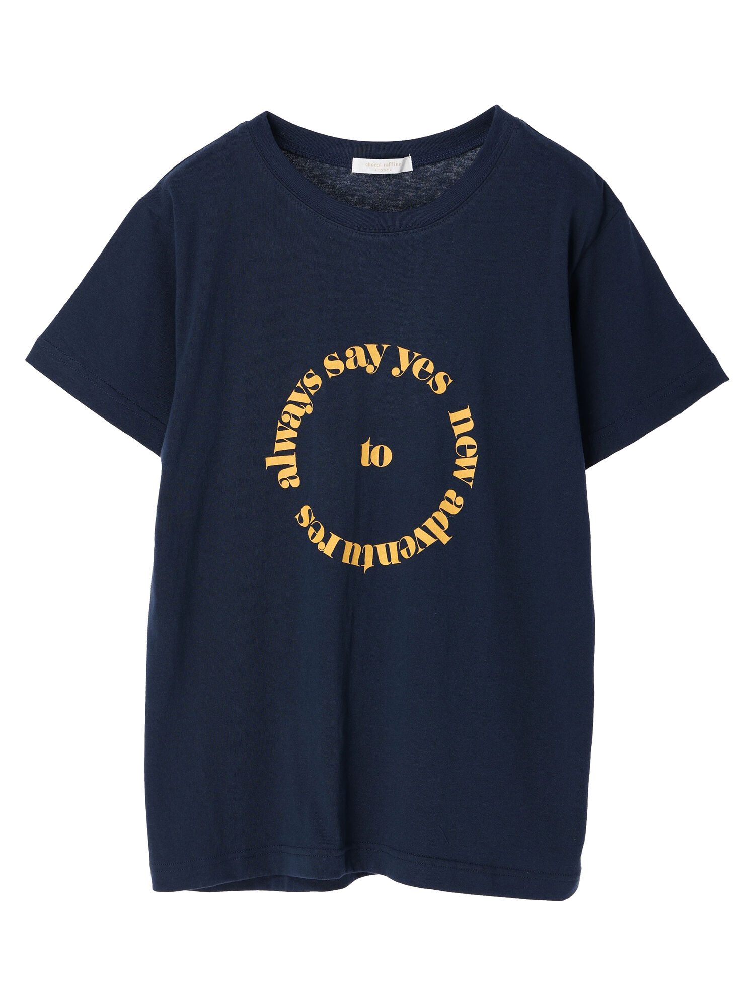 サークルロゴTシャツ（オフホワイト/ネイビー） / Green Parks（グリーンパークス）のレディースTシャツ【6A26L1C3100】｜ファッション通販のSTRIPE  CLUB