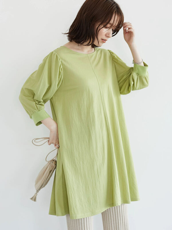 カノコカットワンピース ダークグレー ミント ブルー Green Parks グリーンパークス のレディースワンピース 6n22l1h0100 ファッション通販のstripe Club