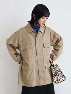 ミリタリージャケット ベージュ カーキ Green Parks グリーンパークス のレディースジャケット 6a23l0y0300 ファッション通販のstripe Club
