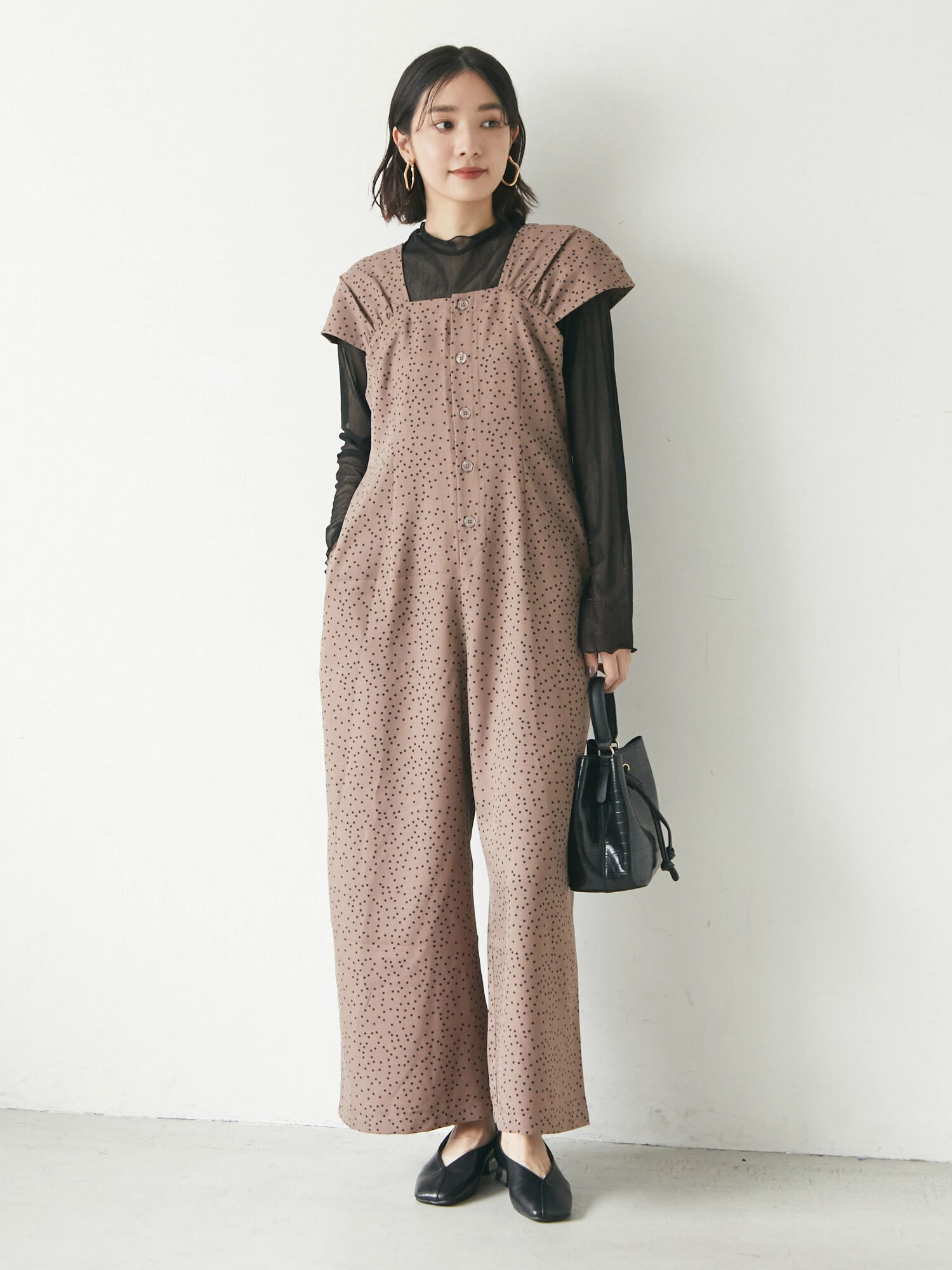 ZARA ドット オールインワン XS - オールインワン