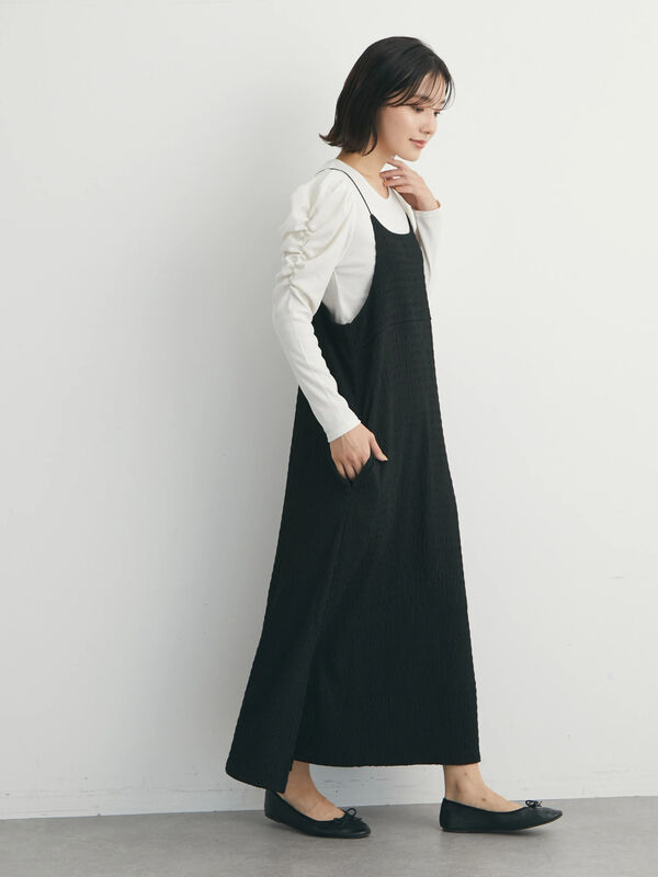 細ひもキャミワンピース ブラック ベージュ Green Parks グリーンパークス のレディースワンピース 6n23l0h1100 ファッション通販のstripe Club