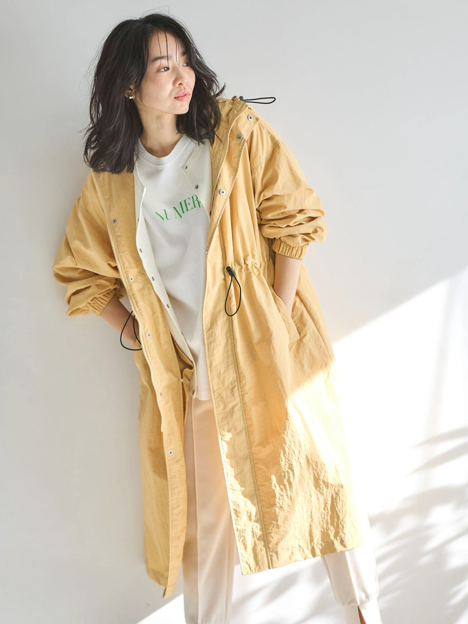 定価59400円　軽くてふわふわTRENCH \u0026 COAT ブークレー　コートドレスワンピース