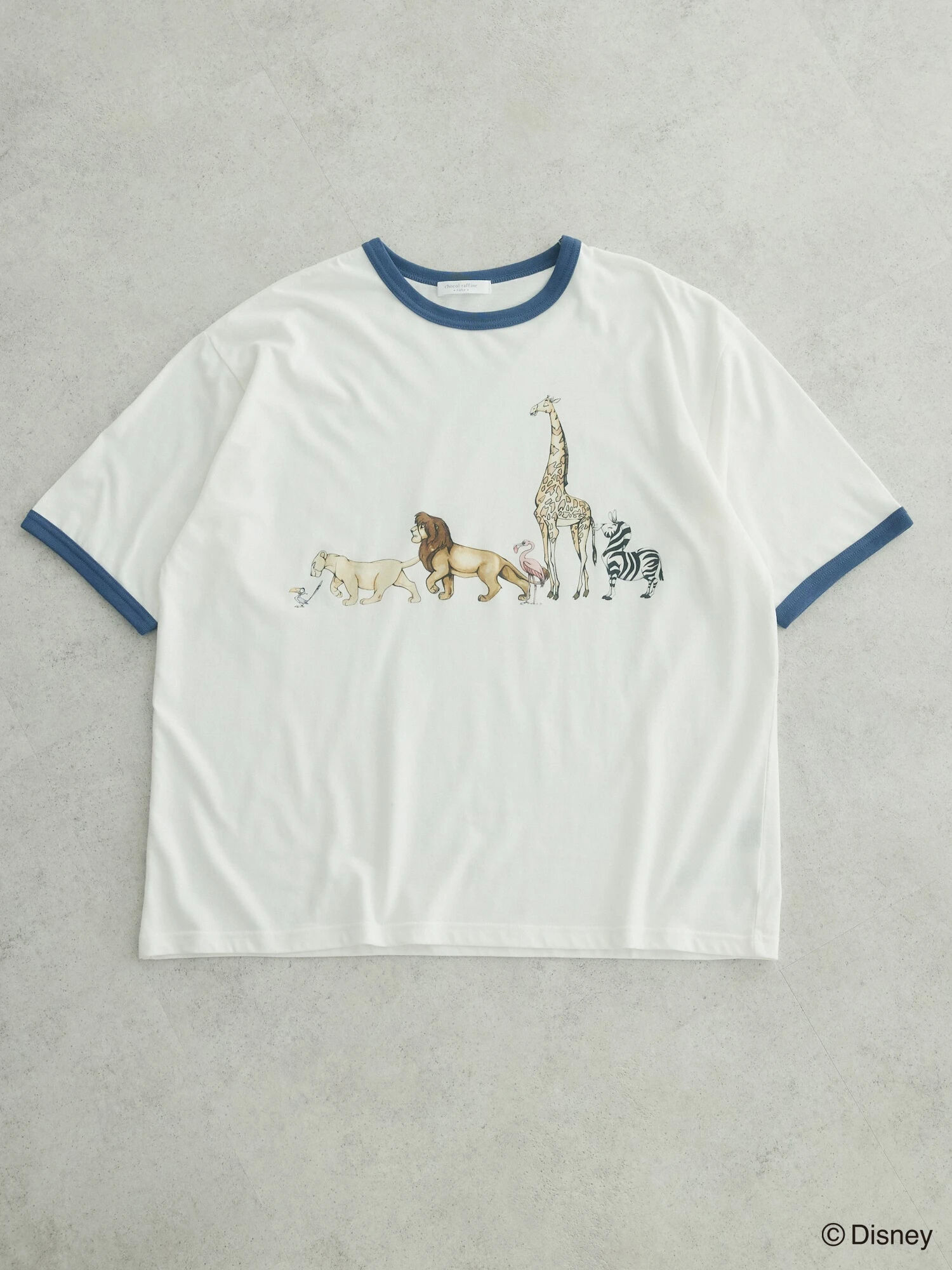 ライオン・キング/アニマルリンガーTee（オレンジ/ネイビー