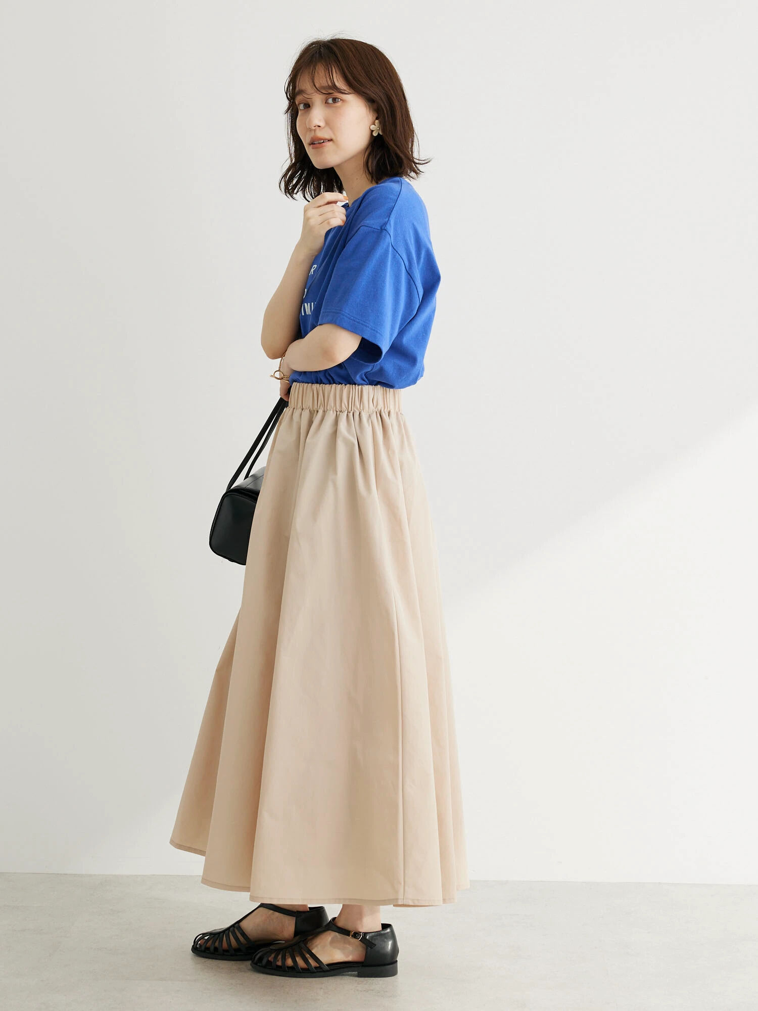 在庫有り お買い得 PAULE KA タフタ ベージュ スカート | www 