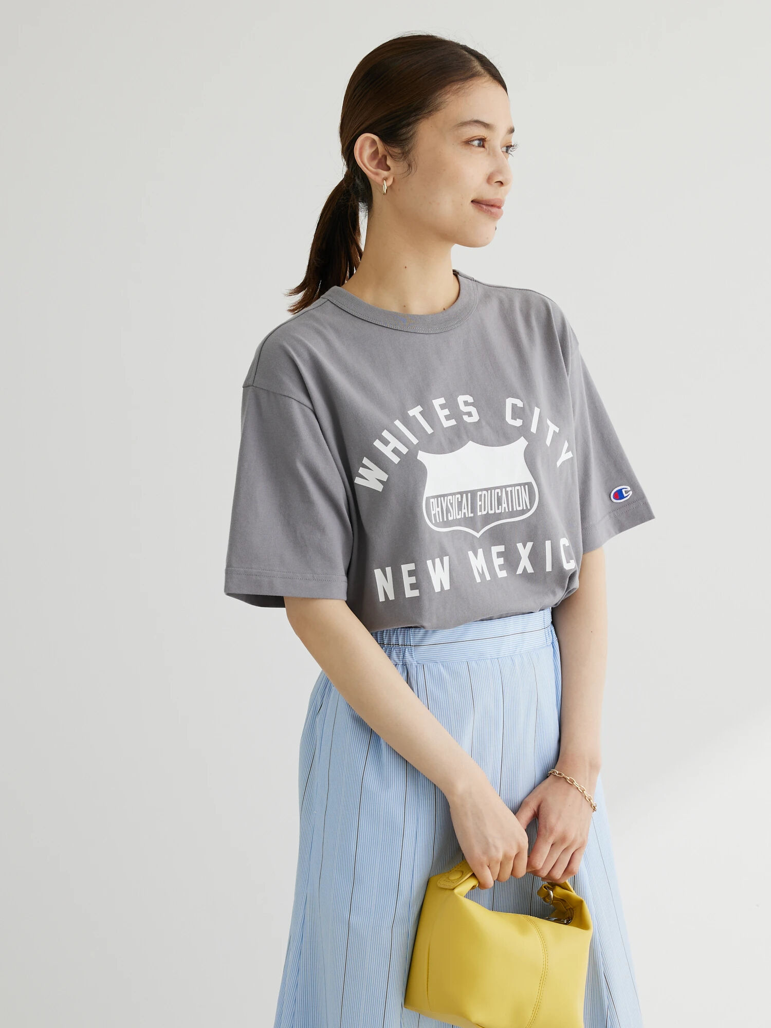 Champion ショートスリーブTシャツ（グレー/ブラック/ベージュ