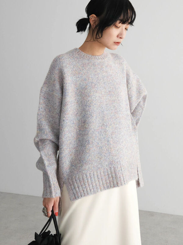 RIKOのメゾン【新品】Hand Knitting ミックス ニット セーター プルオーバー
