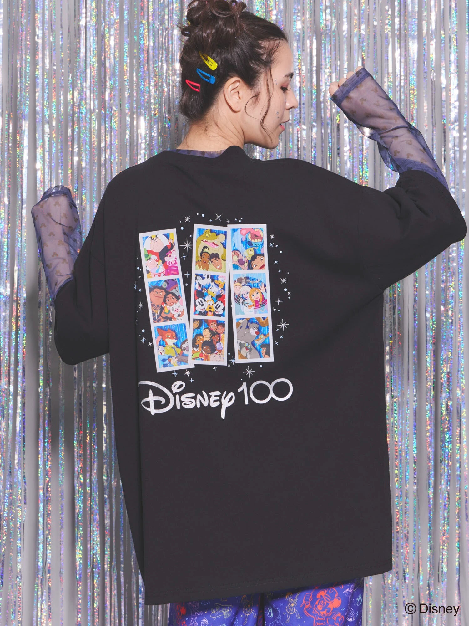90s Disney ディズニー テストプリント Tシャツ - トップス