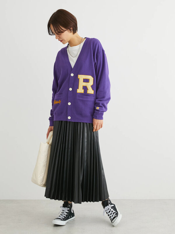 ■別注RUSSELL ATHLETIC スウェットカーデ