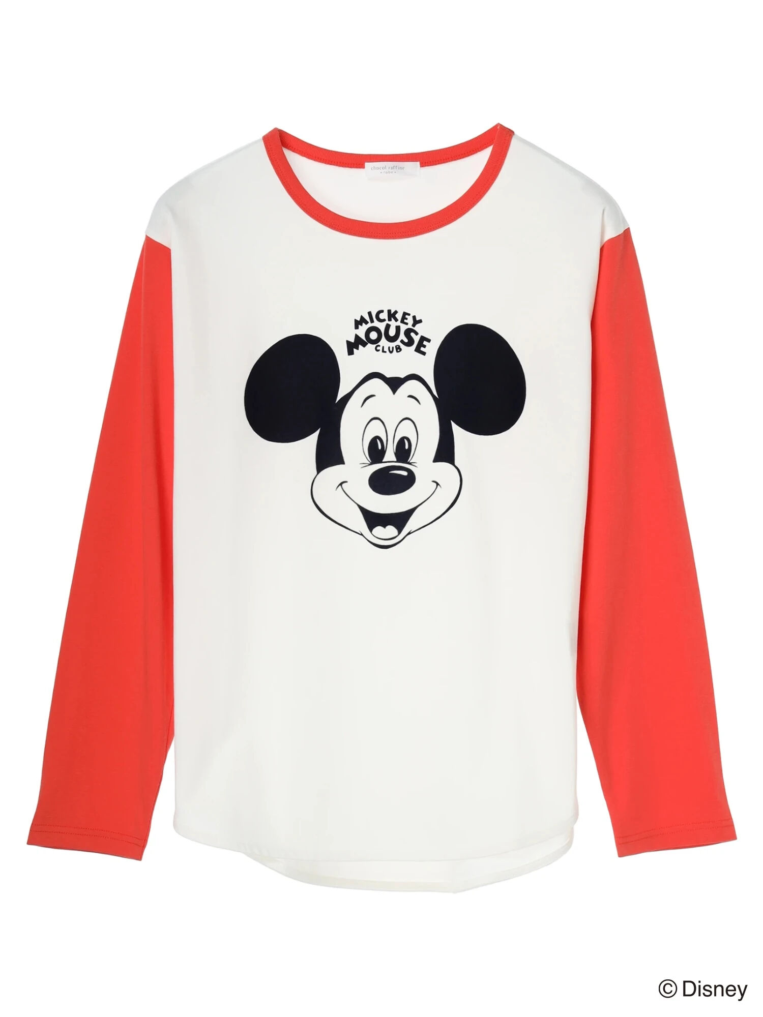 Disney100 / ミッキーマウス・クラブ フェイスロンT（ホワイト/ライト