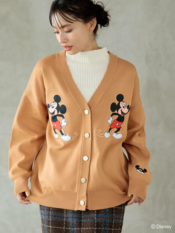 Disney100 / ミッキーマウス・クラブ パッチワークカーディガン