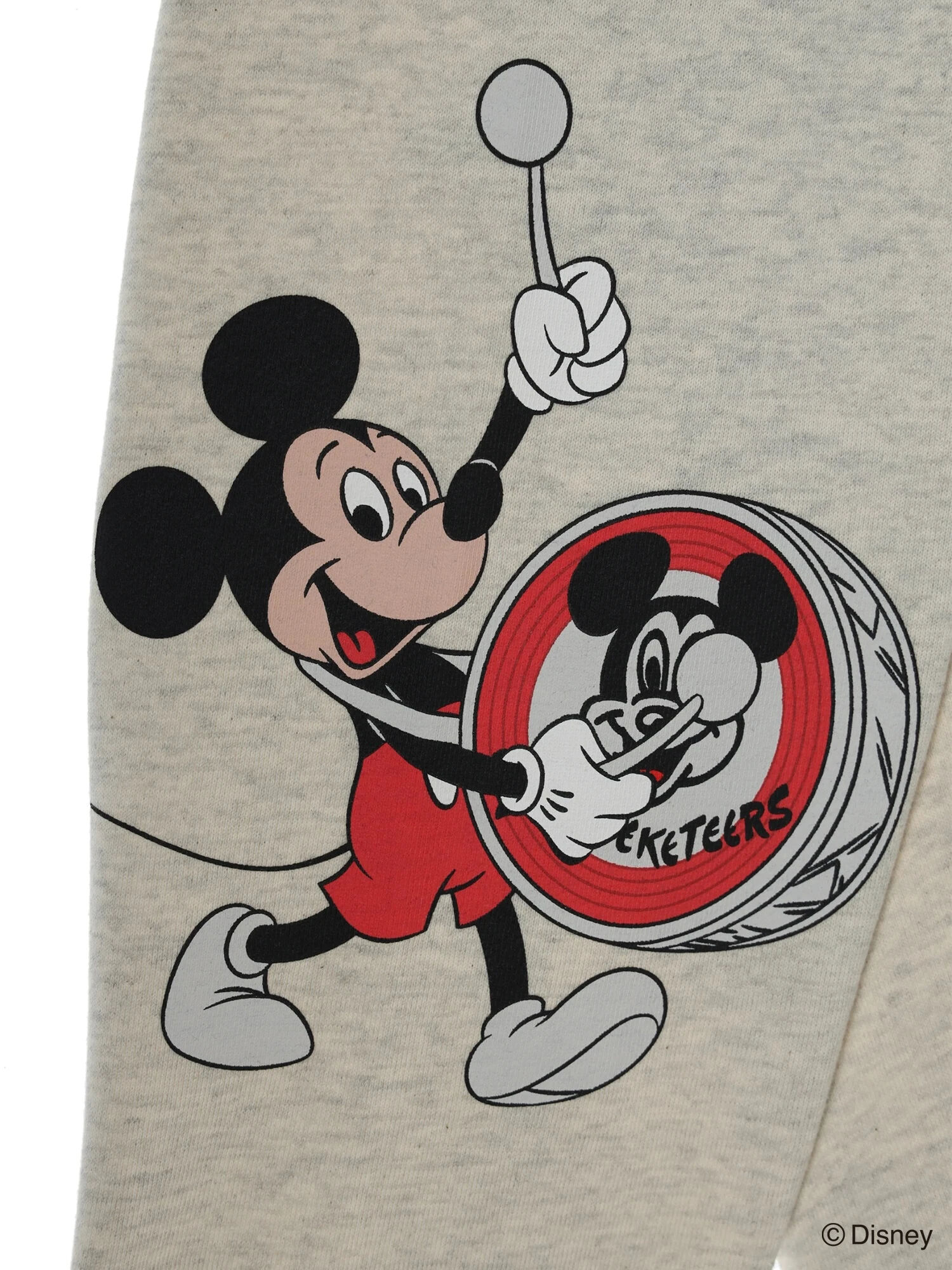 Disney100 / ミッキーマウス・クラブ 袖アート裏毛プルオーバーII（杢