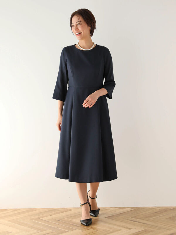 ef-de 紺色ワンピース - スーツ・フォーマル・ドレス