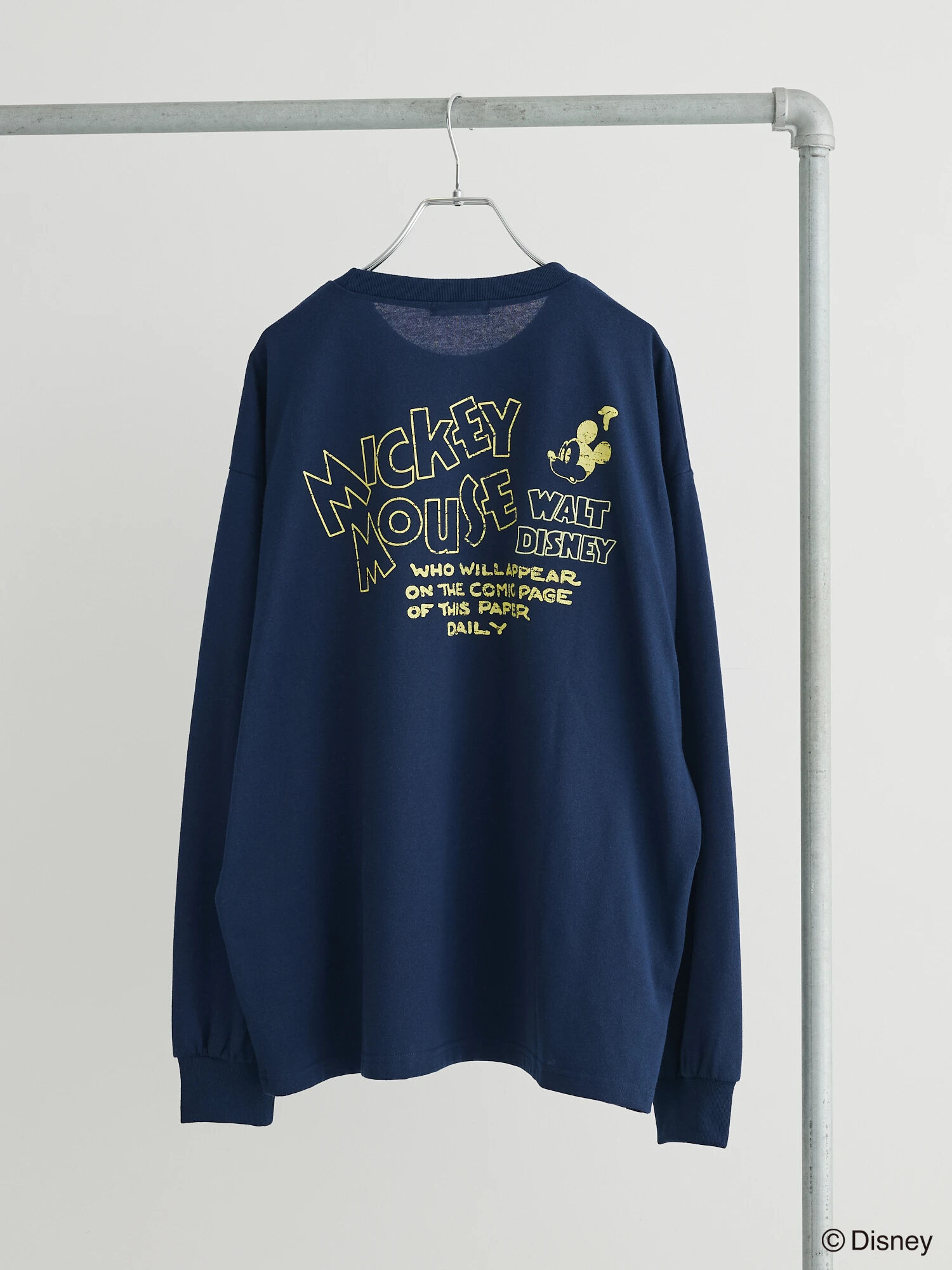 Disney/バックプリント刺繍ロンTEE