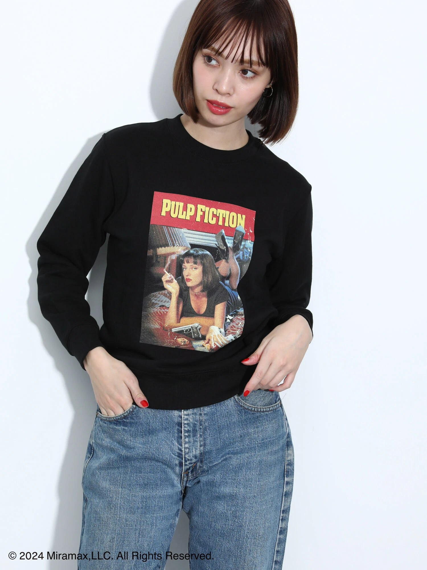 ■PULP FICTION ポスターptBoysスウェット