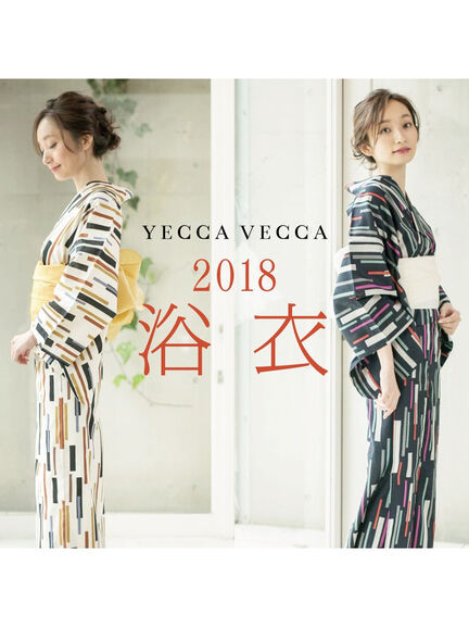 YECCA VECCA (イェッカ・ヴェッカ) モダン幾何学柄浴衣