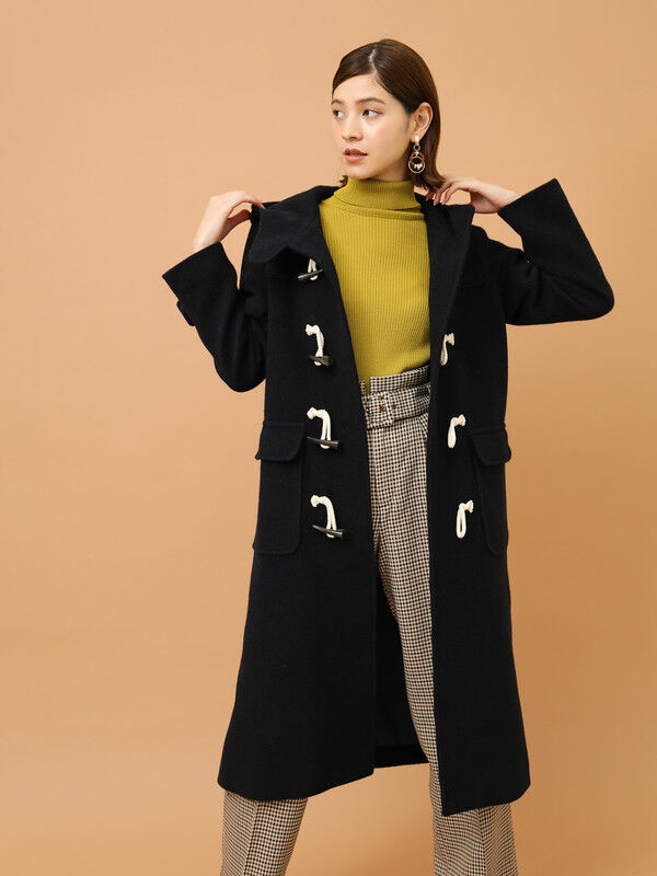 アウトレット P ダッフルロングコート ライトグレー ブルー ネイビー Yecca Vecca イェッカヴェッカ のレディースコート 7a94l0z1040 ファッション通販のstripe Club